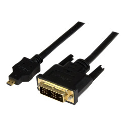 StarTech.com Câble Adaptateur Micro HDMI® vers DVI-D M/M pour Tablet et Smartphone, 1x Micro HDMI (Type D) Mâle, 1x DVI-D (18...