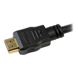 Startech Câble HDMI haute vitesse Ultra HD 4k x 2k de 1,5m - Cordon HDMI vers HDMI - Mâle / Mâle - Noir - Plaqués or - câble...