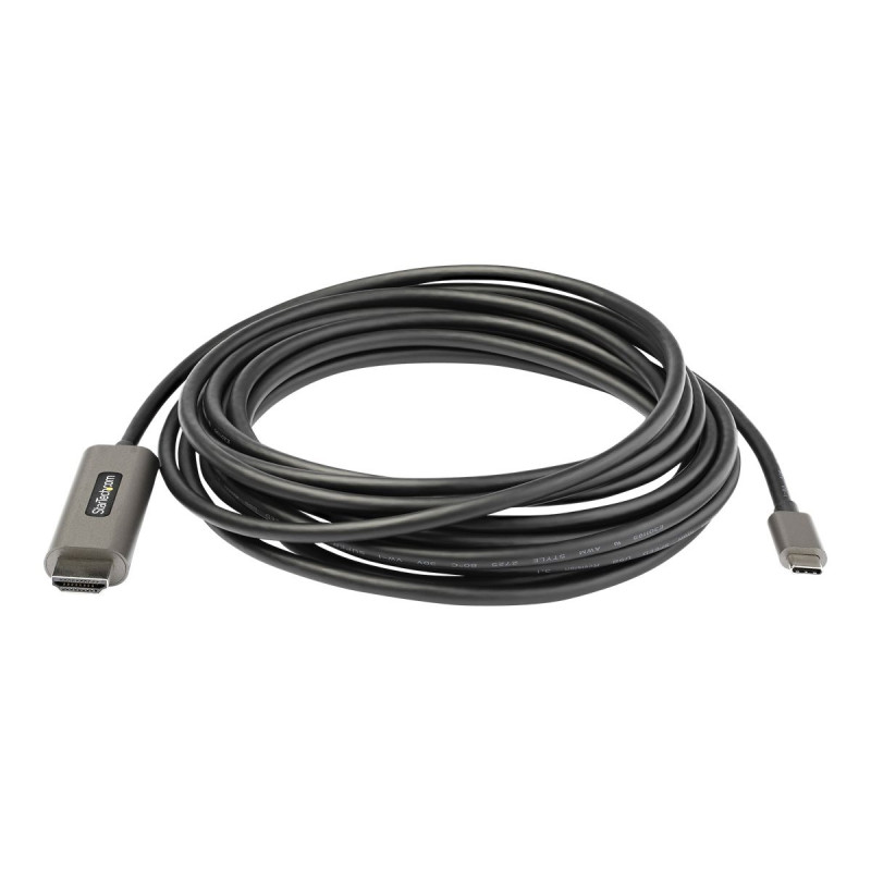 StarTech.com Câble Adaptateur Graphique USB-C vers HDMI 4K 60Hz HDR10 5m - Ultra HD USB Type-C vers HDMI 4K 2.0b - Convertiss...