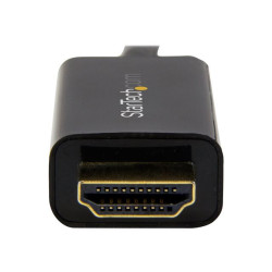 StarTech.com Câble adaptateur DisplayPort vers HDMI de 1 m - Convertisseur DP vers HDMI avec câble intégré - M/M - Ultra HD 4...