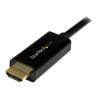StarTech.com Câble adaptateur DisplayPort vers HDMI de 1 m - Convertisseur DP vers HDMI avec câble intégré - M/M - Ultra HD 4...
