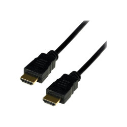 MCL - Câble HDMI 1080P haute vitesse 3D avec Ethernet mâle / mâle - 2m