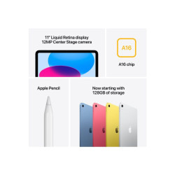 Apple iPad A16 Wi-Fi - tablette - 128 Go - 11"