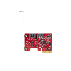 StarTech.com Carte PCI Express SATA 2 ports - Contrôleur PCIe SATA - ASM1166 Raid - Convertisseur PCI Express 2.0 vers SATA -...
