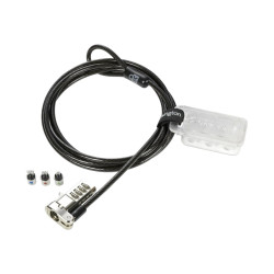 Kensington Universel 3-in-1 Combination Laptop Lock - Resettable - câble de sécurité