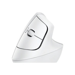 Logitech Lift Vertical Ergonomic Mouse - souris verticale - Bluetooth, 2.4 GHz - blanc cassé
