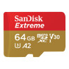 SanDisk Extreme - carte mémoire flash - 64 Go - microSDXC UHS-I