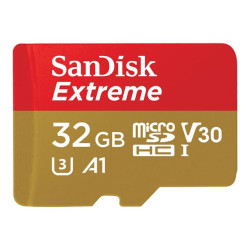 SanDisk Extreme - carte mémoire flash - 32 Go - microSDHC UHS-I