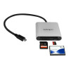 Startech Lecteur et enregistreur multicartes USB 3.0 avec USB-C pour cartes mémoire SD, microSD et CompactFlash - Câble USB-C...