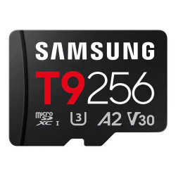 Samsung T9 MB-MH256T - carte mémoire flash - 256 Go - microSDXC UHS-I