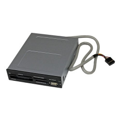 StarTech.com Lecteur de cartes mémoire interne de 3,5 pouces avec port USB 2.0 - Lecteur multicartes 22-en-1 pour PC - Noir -...