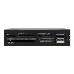 StarTech.com Lecteur de cartes mémoire interne de 3,5 pouces avec port USB 2.0 - Lecteur multicartes 22-en-1 pour PC - Noir -...