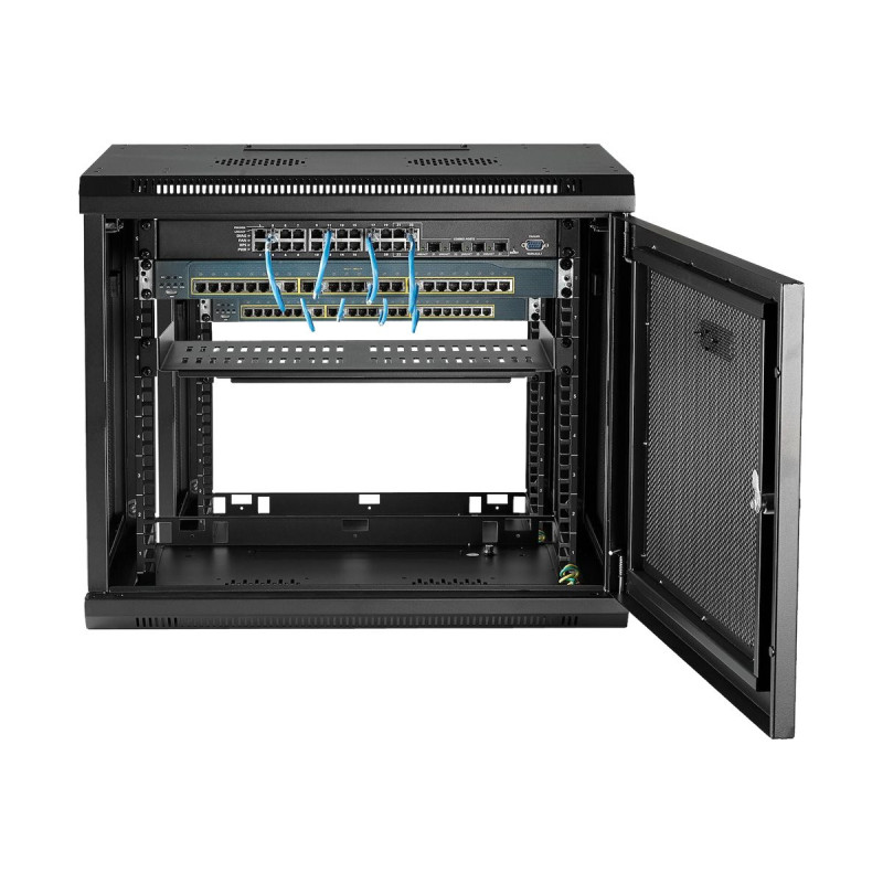 Startech Rack serveur 9U à montage mural - Boîtier armoire serveur - Jusqu'à 43,1 cm de profondeur - Armoire réseau - armoire...
