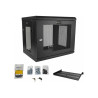 Startech Rack serveur 9U à montage mural - Boîtier armoire serveur - Jusqu'à 43,1 cm de profondeur - Armoire réseau - armoire...