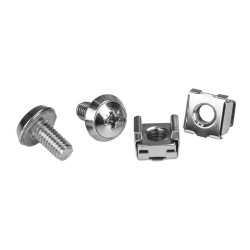 Startech Vis M6 et écrous cages M6 pour rack serveur - Vis M6 12 mm de montage pour armoire - Paquet de 20 - kit de vis pour...
