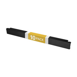 Startech Panneau 1U - Pack de 10 - Panneau d'obturation 1U - Panneau de remplissage - 19" - Acier - Noir - Panneau vierge pou...