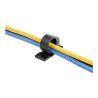 StarTech.com 100 Pinces Attache Câbles Adhésives Noir, Organiseur Câbles Réseau/Ethernet/Bureau/Ordinateur, Range Câbles Bure...