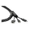 StarTech.com Gaine spirale range-câble en noir - 1,5 m - Diamètre de 25 mm - Avec outil pour insérer les câbles (CMSCOILED) -...