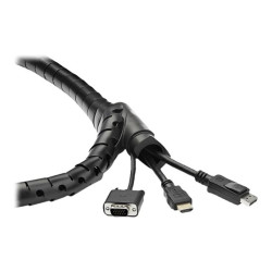 StarTech.com Gaine spirale range-câble en noir - 1,5 m - Diamètre de 25 mm - Avec outil pour insérer les câbles (CMSCOILED) -...
