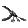 StarTech.com Gaine spirale range-câble en noir - 1,5 m - Diamètre de 25 mm - Avec outil pour insérer les câbles (CMSCOILED) -...