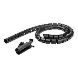 StarTech.com Gaine spirale range-câble en noir - 2,5 m - Diamètre de 25 mm - Avec outil pour insérer les câbles (CMSCOILED2)...