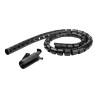 StarTech.com Gaine spirale range-câble en noir - 2,5 m - Diamètre de 45 mm - Avec outil pour insérer les câbles (CMSCOILED4)...