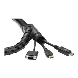 StarTech.com Gaine spirale range-câble en noir - 2,5 m - Diamètre de 45 mm - Avec outil pour insérer les câbles (CMSCOILED4)...