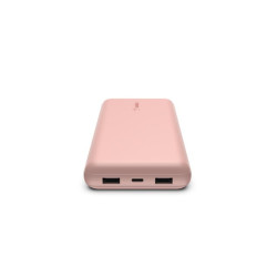 Belkin Powerbank 20 K, 15 W USB-C (cable inclus) + 2 USB-A Rose