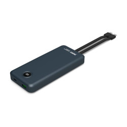 PORT Connect banque d'alimentation - avec câbles USB-C intégrés - Li-pol - 3 x USB-C, USB - 20 Watt