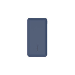 Belkin Batterie externe 3 ports 10K avec câble USB-A vers USB-C bleu