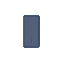 Belkin Batterie externe 3 ports 10K avec câble USB-A vers USB-C bleu