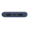Belkin Batterie externe 3 ports 10K avec câble USB-A vers USB-C bleu
