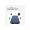 Belkin Batterie externe 3 ports 10K avec câble USB-A vers USB-C bleu
