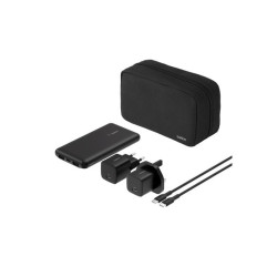 Belkin Batterie externe 3 ports 10K avec câble USB-A vers USB-C noir