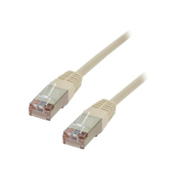MCL - Cordon de brassage RJ45 CAT 5e F/UTP - 1m Gris