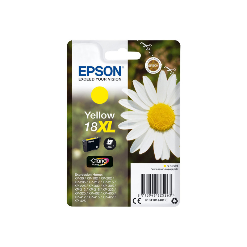 Epson 18XL - XL - jaune - original - cartouche d'encre