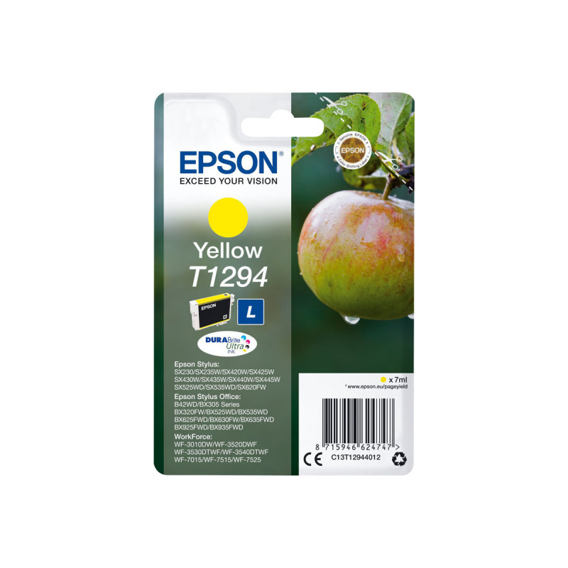 Pomme T1294 Yellow blister sans alarme