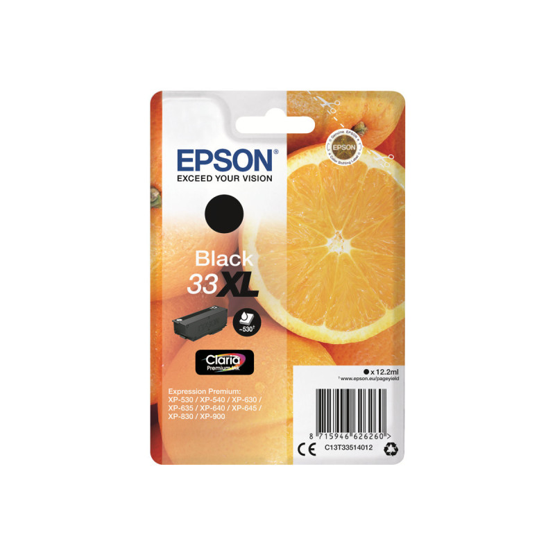 Oranges 33XL Black blister sans alarme